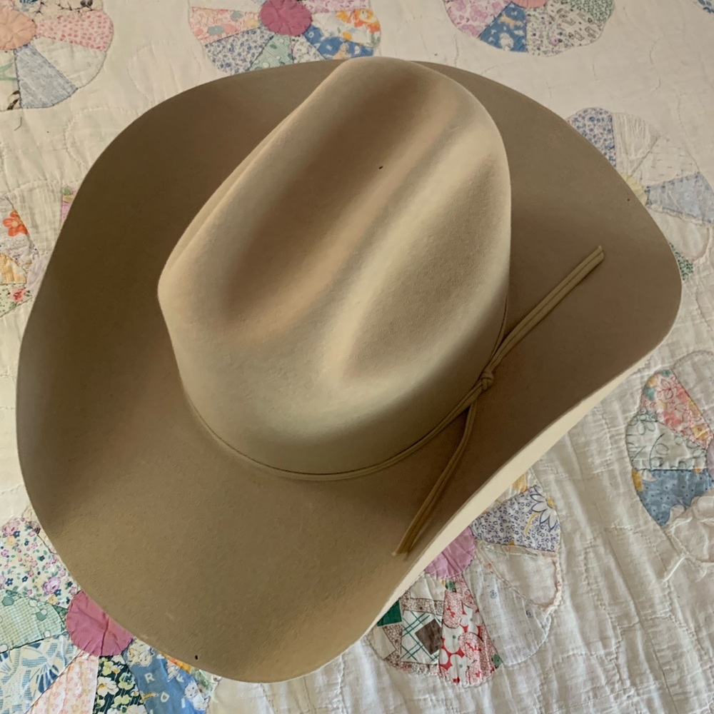 Stetson Vintage 5X Tan Ranch Cowboy Hat - Size 7 1/8
